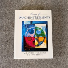 Design of Machine Elements 8th Edition W/CD
