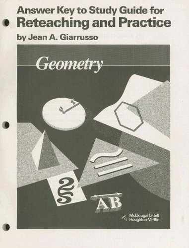 Geometry: Answer Key to Study – Paperback, by Jurgensen Ray C.; – Acceptable