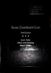 American Casebook Ser.: Fuller, Eisenberg and Gergen’s Basic Contract Law