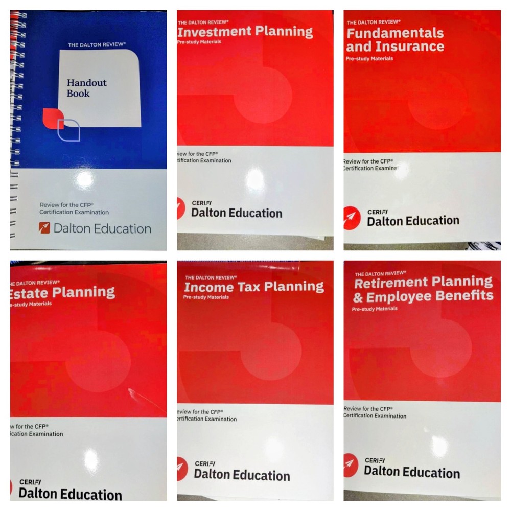 2025 BRAND NEW DALTON REVIEW CFP EXAM COMPLETE SET- 6 NEVER USED BOOKS
