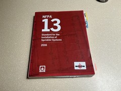 NFPA 13, 2016, Standard for the Installation of (fire) Sprinkler Systems