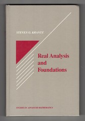 Real Analysis and Foundations – Steven G. Krantz – CRC Press, Hardcover Textbook