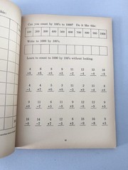 Vintage 1957 Numbers at Work Math Workbook Macmillan Unused with Flash Cards PB