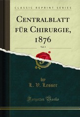 Centralblatt für Chirurgie, 1876, Vol. 3 (Classic Reprint)