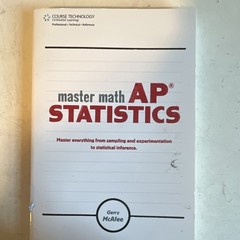 Course Technology PTR Master Math: AP Statistics Study Guide PB Gerry McAfee
