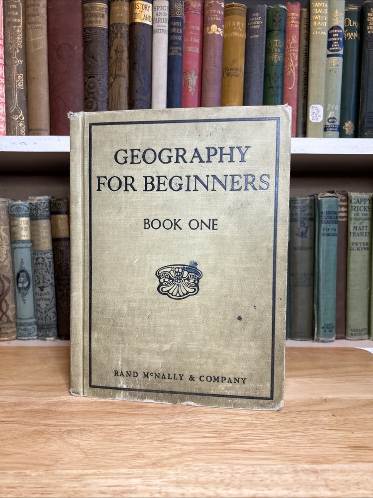 Geography For Beginners Book One Illustrated Textbook 1931 HC Vintage