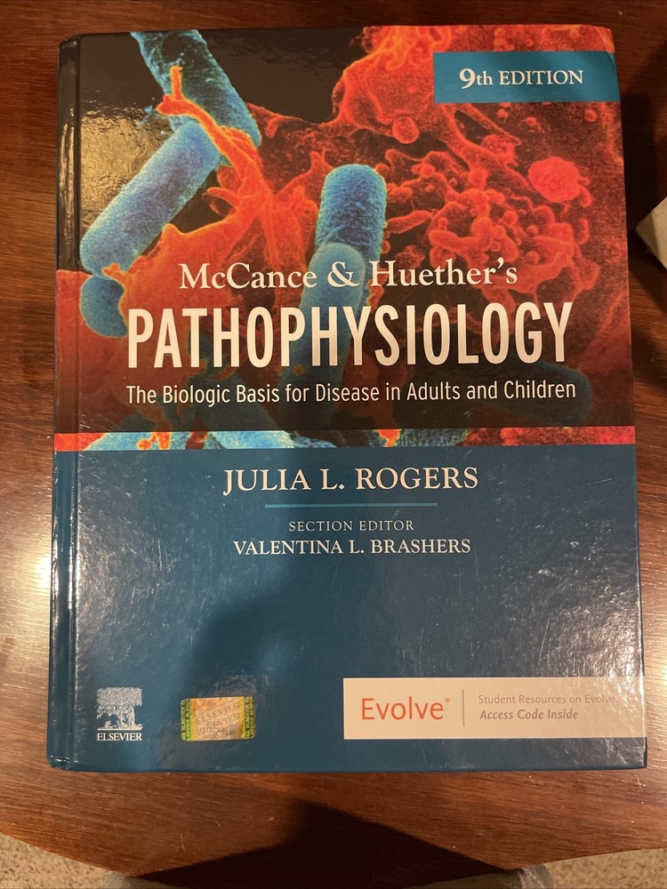 McCance & Huether’s Pathophysiology 9th Edition Rogers Hardcover 9780323789875