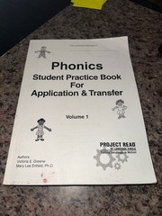 Project Read Language Circle – Phonics Student Practice Book Volume 1 – UNUSED