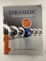 Strategic Management 3rd Ed Frank T Rothaermel PB 2017 McGraw-Hill Textbook