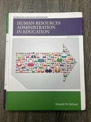 Human Resources Administration in Education by Ronald Rebore (2014, Hardcover)