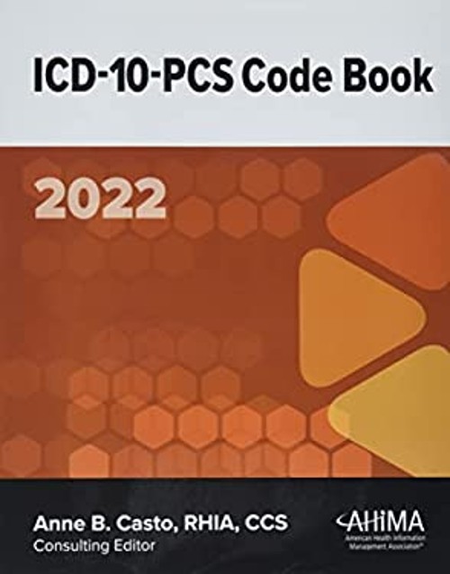 ICD-10-PCS Code Book 2022 Paperback Ahima