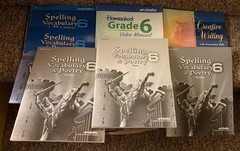 Abeka Spelling, Vocabulary, & Poetry 6, 6th Ed. (set of 8)
