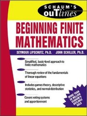 Schaum’s Outline of Beginning Finite Mathematics (Schaum’s Outline – GOOD
