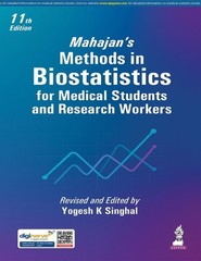 Mahajan’s Methods in Biostatistics for Medical Students and Research Workers by