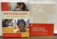 LOT Psychology in Your Life 4e 4th Ed Grison Gazzaniga Student HB & Study Guide