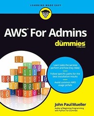 AWS For Admins For Dummies – Paperback, by Mueller John Paul – Very Good