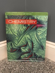 Chemistry Hardcover Textbook Zumdahl AP Edition Tenth Edition Very Good