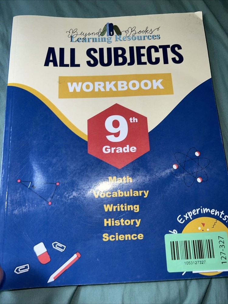 9Th Grade All Subjects Workbook: High School Curriculum Workbo (Paperback) – NEW