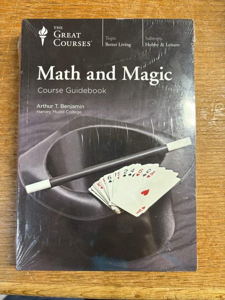 Math and Magic by Arthur T. Benjamin (2018, DVD) DVDs + Course Guidebook Sealed