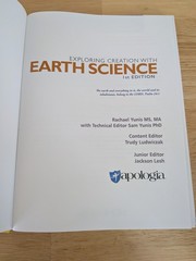 Apologia Earth Science Hardcover Text Book Homeschool Curriculum Young Explorer