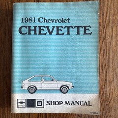 1981 Chevrolet Chevette Factory Original Service Shop Repair Manual ST-357-81