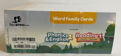 BJU Phonics & English 1 Word Family Cards 5th edition Reading 1st Grade