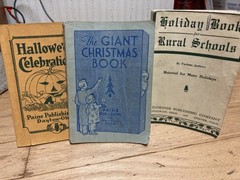 vintage elementary school books of plays and pageants and songs