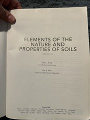 Elements of the Nature and Properties of Soils by Nyle Brady, Ray Weil 3 Ed B646