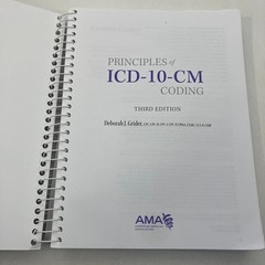 Principles of ICD-10-CM Coding 3rd Edition 2014 Spiral Bound AMA Deborah Grider