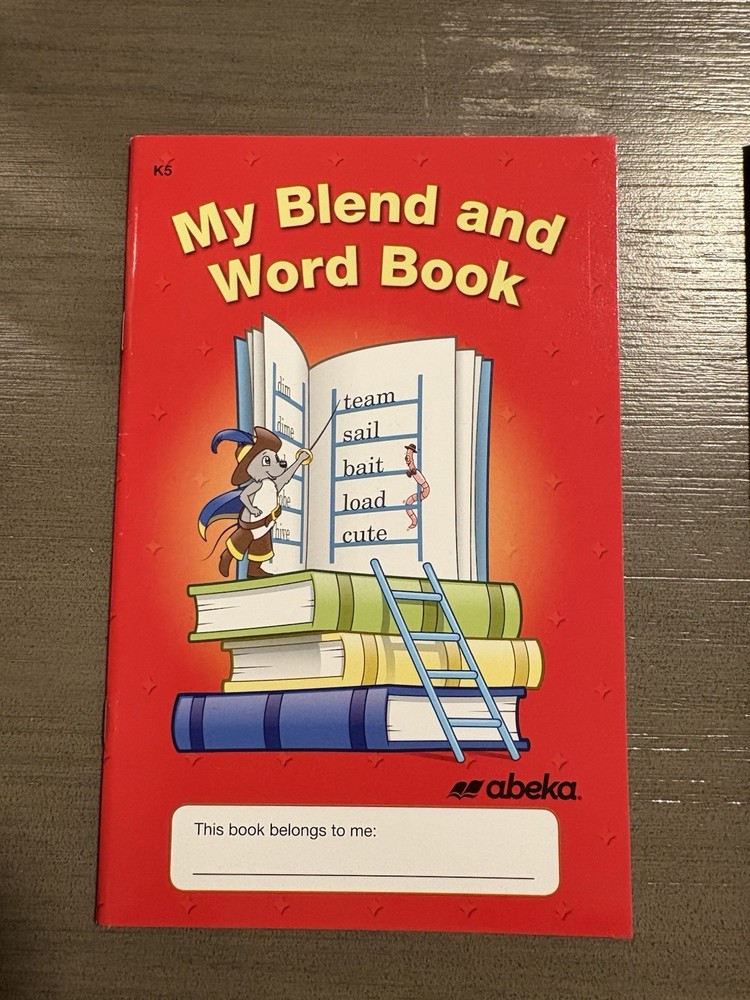 Abeka K5 My Blend and Word Book Kindergarten Homeschool