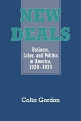 New Deals: Business, Labor, and Politics in America, 1920 1935