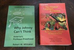Lot Of 2 Books Why Johnny Can’t Think And The Hundred Languages Of Children