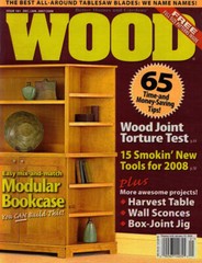 WOOD Magazine ~ All 7 Issues of 2008~ 720 Pages! ~ Excellent Condition