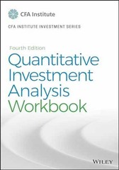 Quantitative Investment Analysis, – Paperback, by CFA Institute – Very Good