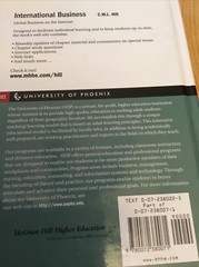 International Business by Charles W. L. Hill Univ of Phoenix Ed 2000 Hardcover