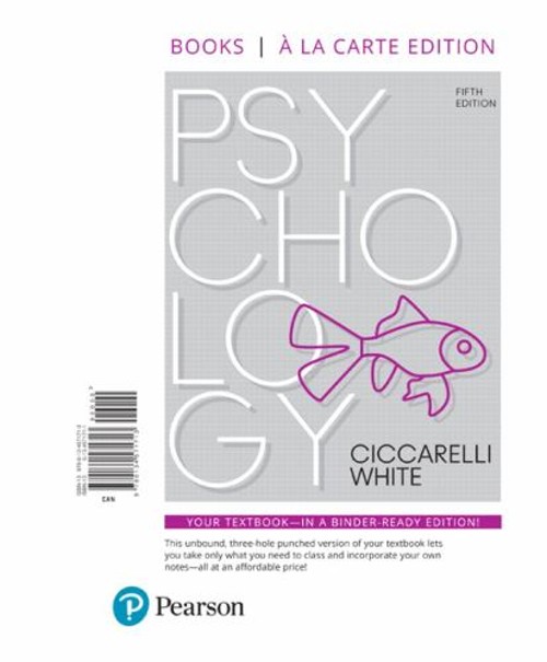 Psychology — Books a la Carte Ringbound Saundra, White, J. Cicca