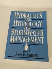 Hydraulics and Hydrology for Stormwater Management Delmar Textbook 1997