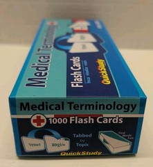 Medical Terminology Flash Cards 1000 Cards QuickStudy Reference Tool READ