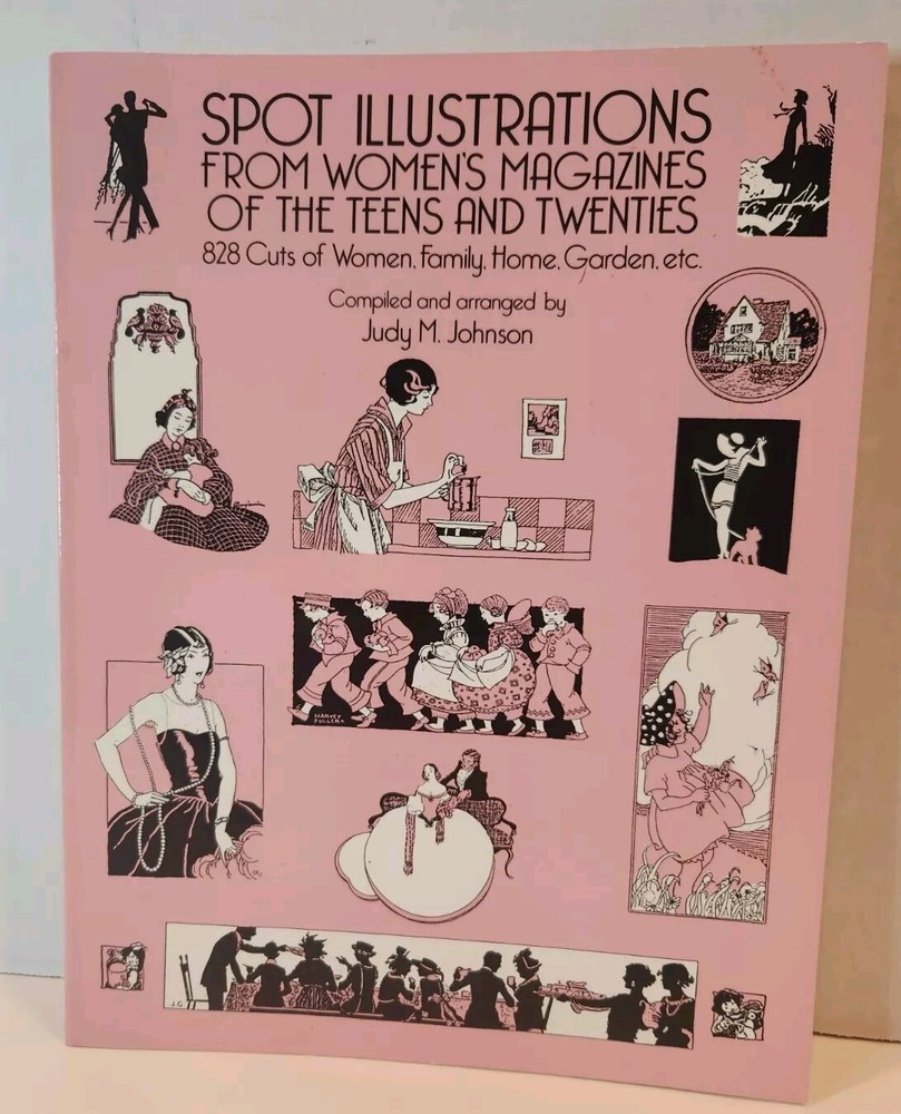 Spot Illustrations from Rare & Orig Women’s Magazines 1910 & 1920 828 Cuts