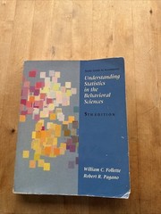 UNDERSTANDING STATISTICS IN THE BEHAVIORAL SCIENCES, 5TH By Robert R. Pagano