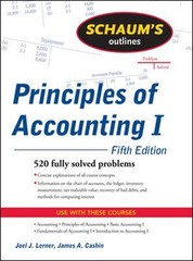 Schaum’s Outline of Principles of Accounting I, Fifth Edition Pap