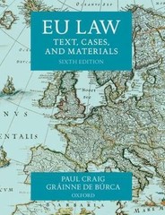 EU Law: Text, Cases, and Materials – paperback Craig, Paul|de Búrca, Gráin…