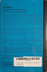 Chiasms: Merleau-Ponty’s Notion of Flesh by Fred Evans and Leonard Lawlor