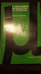 A Programmed Introduction to Statis…, Elzey, Freeman