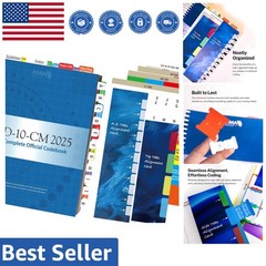 AMA-Compatible ICD-10-CM 2025 Index Tabs with Clear Installation Guide
