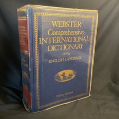 Two Vol Webster’s Comprehensive Int’l Dictionary of the English Lang Deluxe Ed.