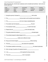 Critical Thinking Detective Vocabulary Book 1 – Fun Mystery Cases (Grades 5+)