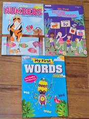 Kappa Kids My First Numbers. Words, Picture Dictionary Coloring Lot of 3 Books