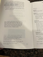 Warriner’s English Grammar and Composition Fifth Course Teachers Manual