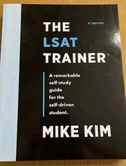 The LSAT Trainer by Mike Kim (3rd Edition) Paperback Free Shipping Standard